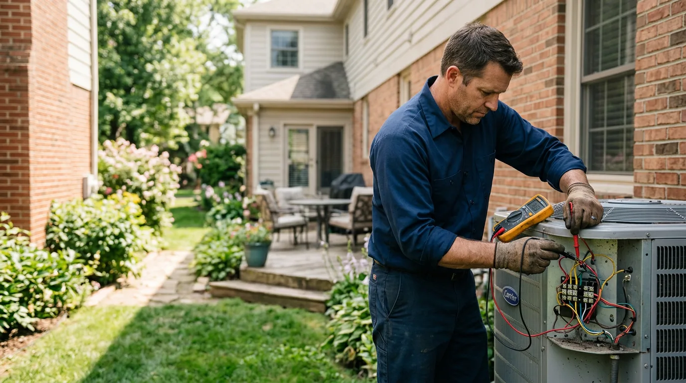 HVAC technician working near North Fork, ID